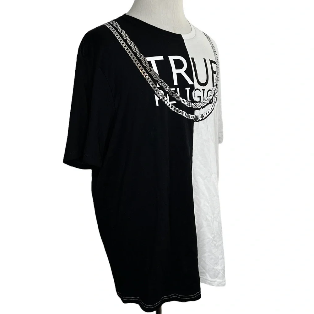 True Religion World Tour Split Fashion Tee Shirt